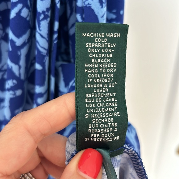 Ralph Lauren dress in blue print - Picture 7 of 9